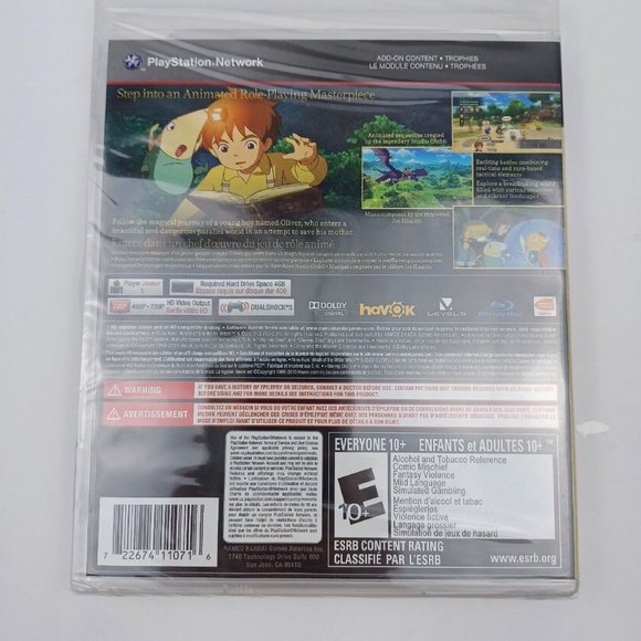 Ni No Kuni: Wrath of the White Witch (Sony PlayStation 3, 2013) PS3 NEW SEALED - Picture 4 of 7